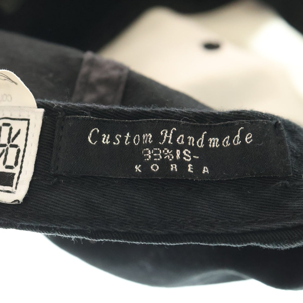 99%is(ナインティナインパーセントイズ) GHOST CAP ダメージ加工 キャップ ブラック/ホワイト