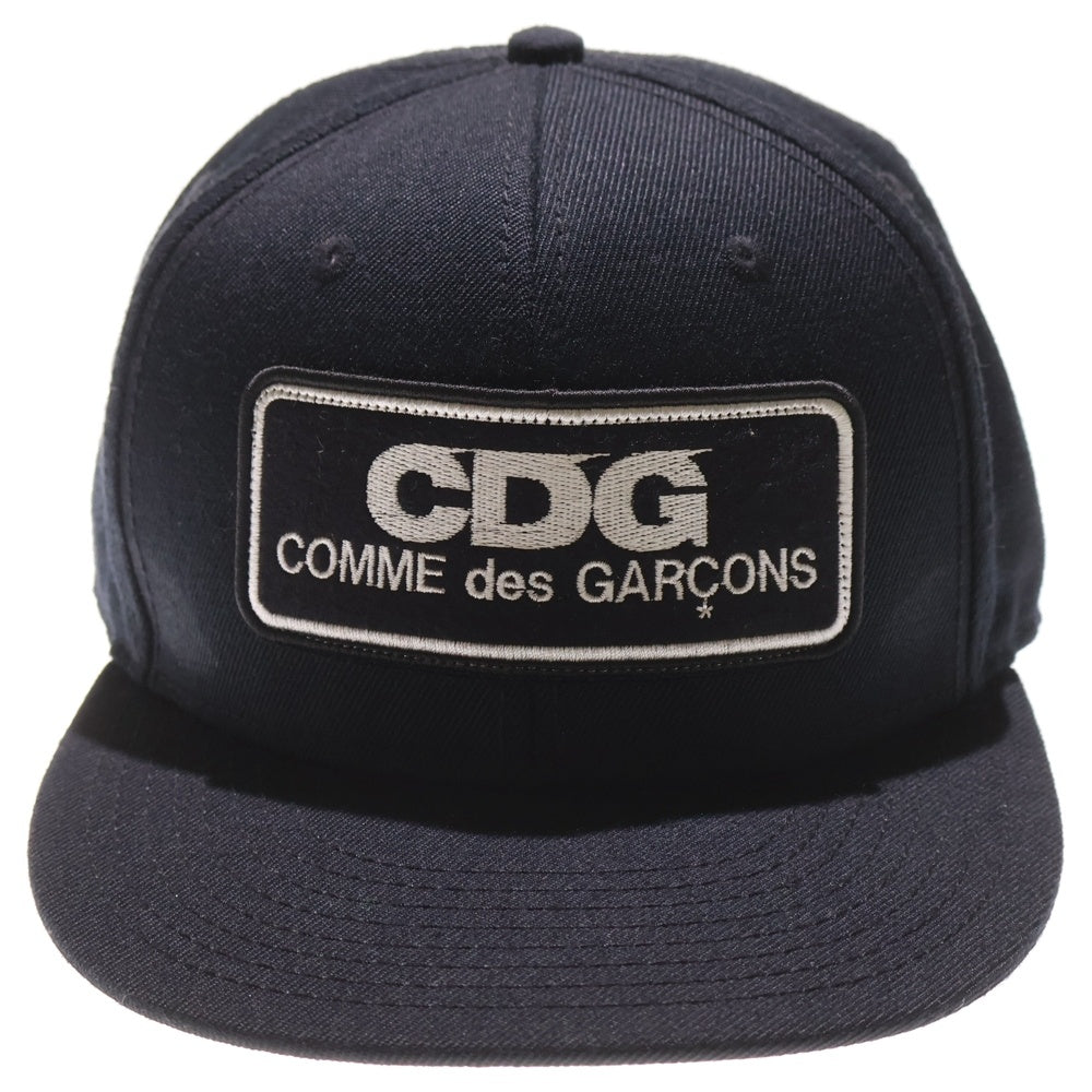 COMME des GARCONS CDG(コムデギャルソン シーディージー) ロゴワッペン スナップバッグ キャップ ブラック IS-K601