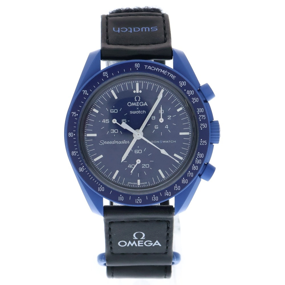 OMEGA(オメガ) ×SWATCH MISSION TO NEPTUNE スウォッチ ミッショントゥネプチューン 腕時計 SO33N100 ブルー/ブラック