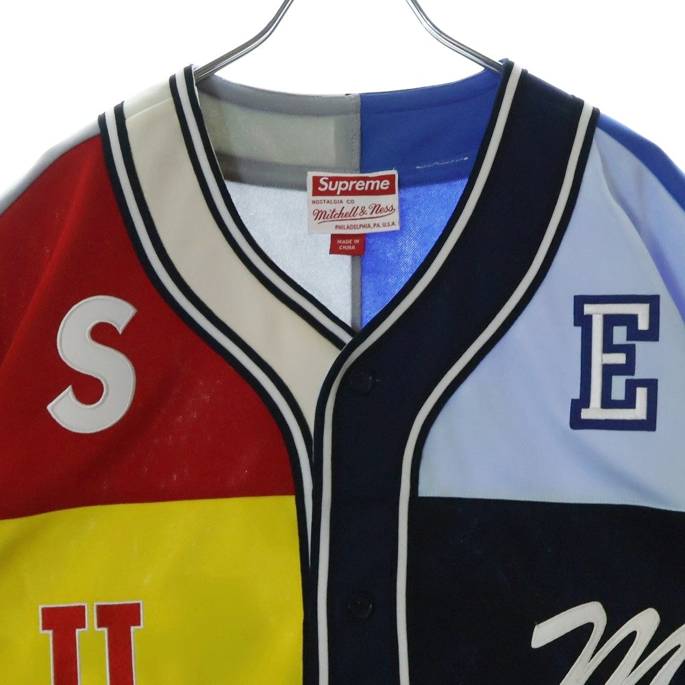 SUPREME(シュプリーム) 21SS ×Mitchell & Ness Patchwork Baseball Jersey ミッチェル&ネス パッチワークベースボールジャージ