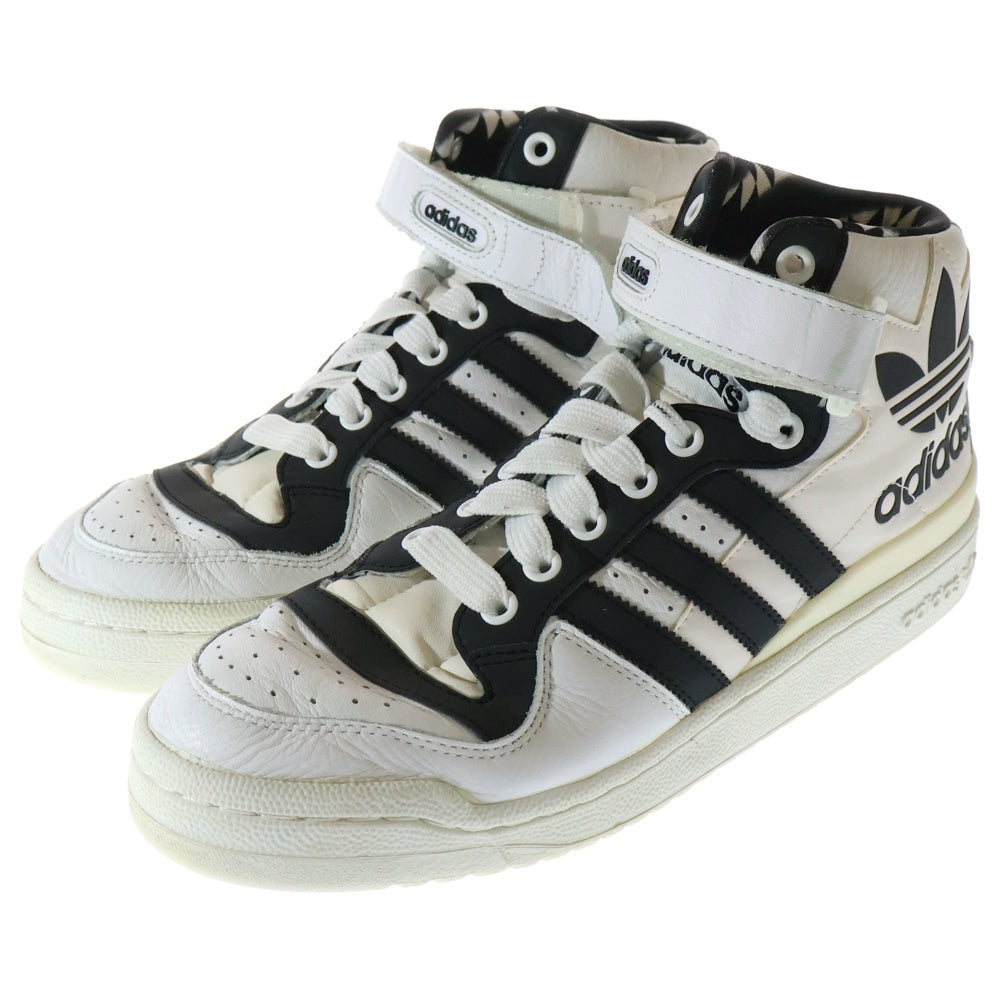 adidas(アディダス) ロゴパッチ ハイカットスニーカー B1919 ブラック/ホワイト
