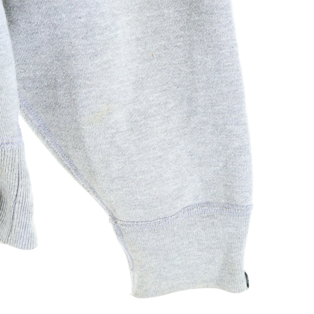 SAPEur(サプール) バッグプリント ロゴ プルオーバーパーカー グレー