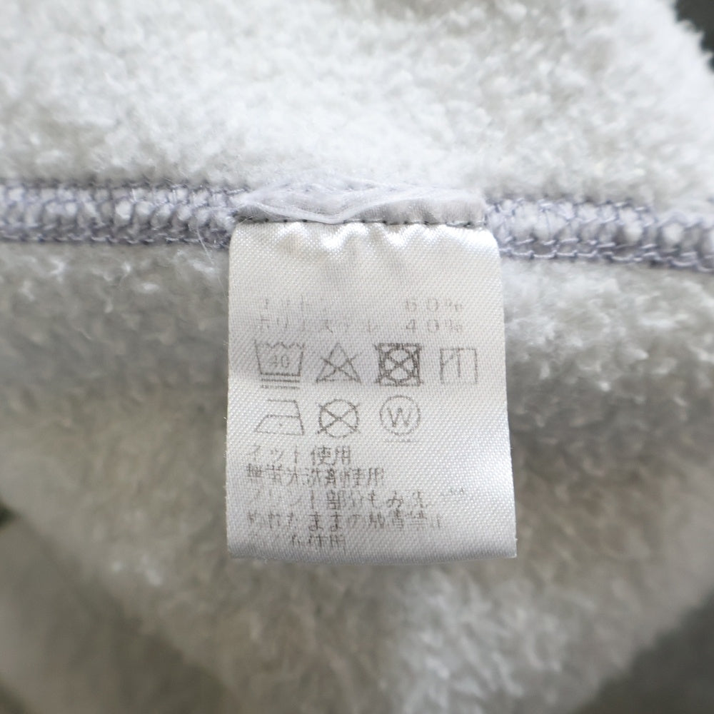 SAPEur(サプール) バッグプリント ロゴ プルオーバーパーカー グレー