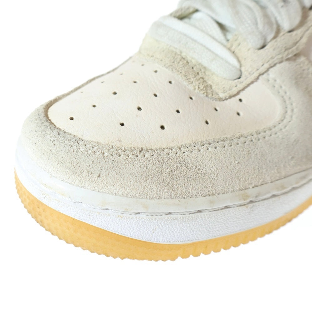 NIKE(ナイキ) WMNS Air Force 1 Low First Use Orange Swooshes エアフォース1 ローカットスニーカー ホワイト DA8302-101 US7/24cm