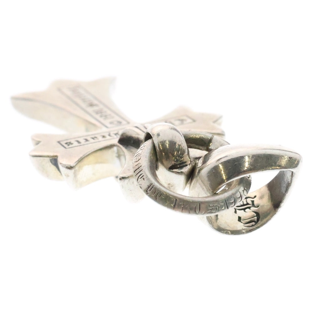 CHROME HEARTS(クロムハーツ) CH CRS SML W/BALE Wベイル スモールCHクロス ペンダントトップ シルバー BCA218