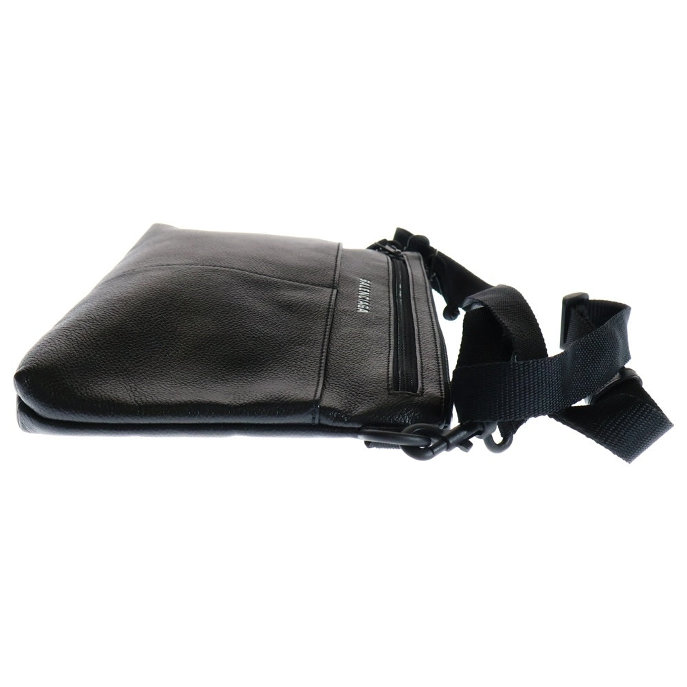 BALENCIAGA(バレンシアガ) SHOULDER BAG ロゴ レザー サコッシュ クロスボディバッグ ショルダーバッグ 673169 ブラック