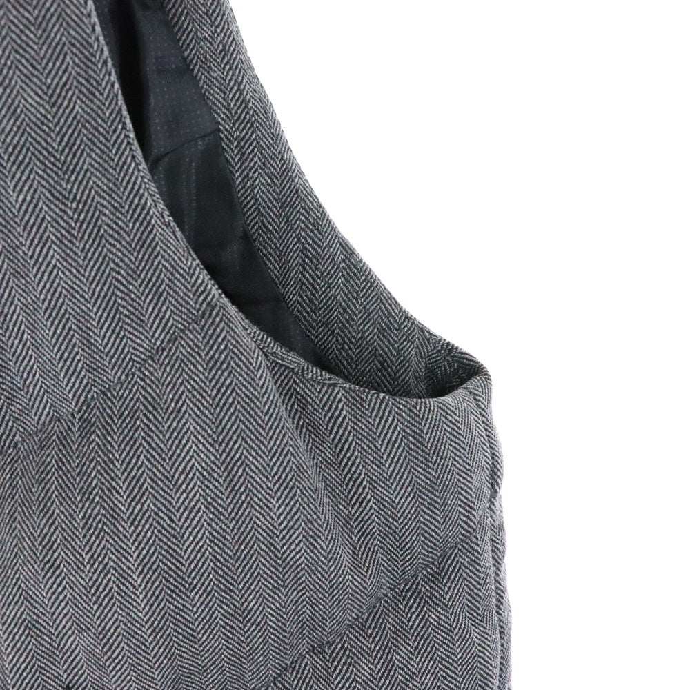 STUSSY(ステューシー) ロゴ刺繍 パッチ付き ダウンベスト グレー