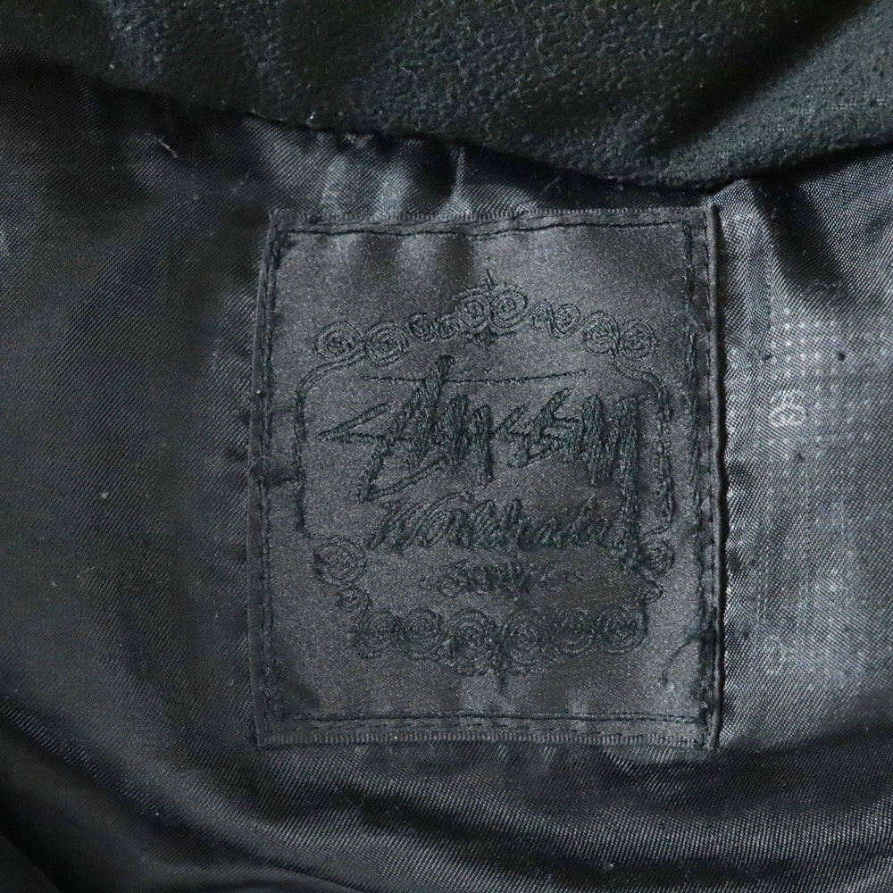 STUSSY(ステューシー) ロゴ刺繍 パッチ付き ダウンベスト グレー