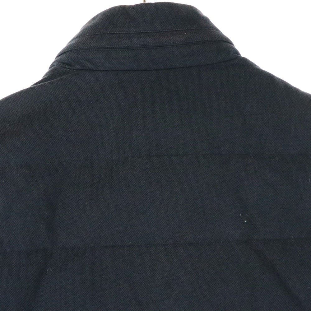 LACOSTE(ラコステ) Logo Cotton Pique Down Vest ロゴ刺繍パッチ コットンピケダウンベスト BH310E ブラック