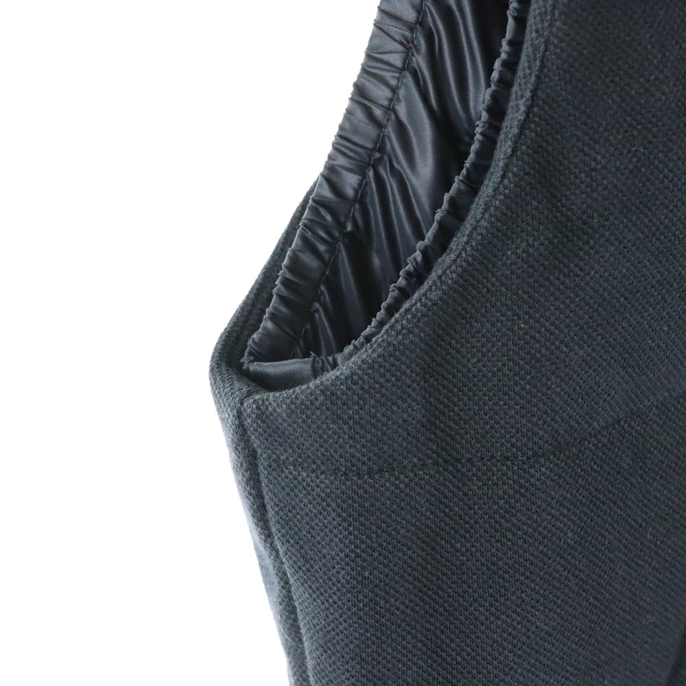 LACOSTE(ラコステ) Logo Cotton Pique Down Vest ロゴ刺繍パッチ コットンピケダウンベスト BH310E ブラック