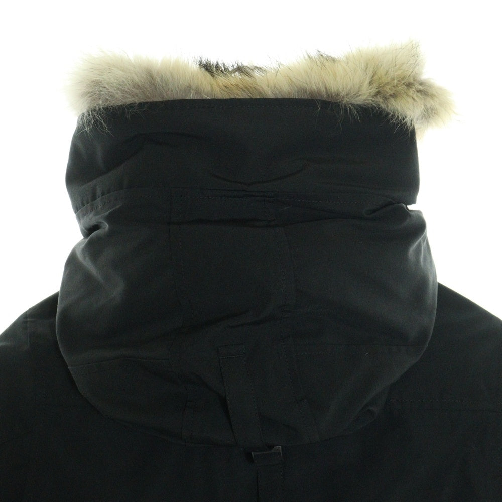 CANADA GOOSE(カナダグース) CHARLOTTE PARKA シャーロットパーカー ロゴワッペン ファー フード付き ダウンジャケット 2300JL ブラック