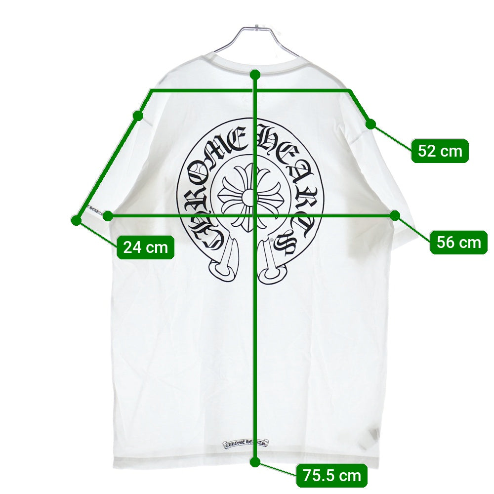 CHROME HEARTS(クロムハーツ) HORSESHOE S/S TEE ホースシューロゴ 半袖Tシャツ カットソー ホワイト