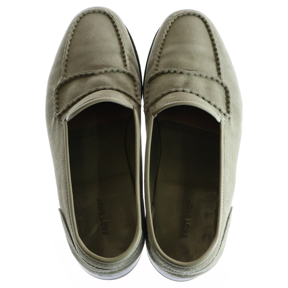 JOHN LOBB(ジョンロブ) スウェード ローファー ドレスシューズ グリーン 289333