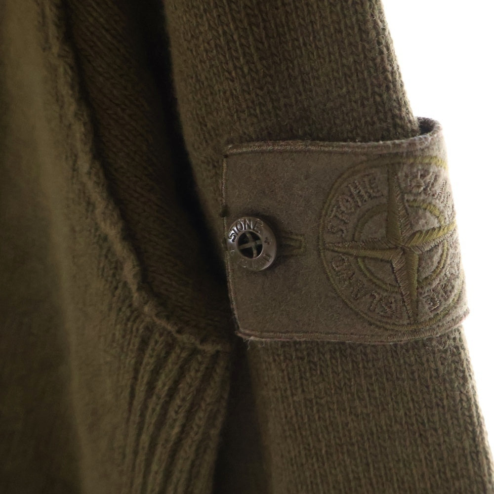 STONE ISLAND(ストーンアイランド) GHOST ZIP UP KNIT 8115572FA ゴーストシリーズ ジップアップ ニット カーキ
