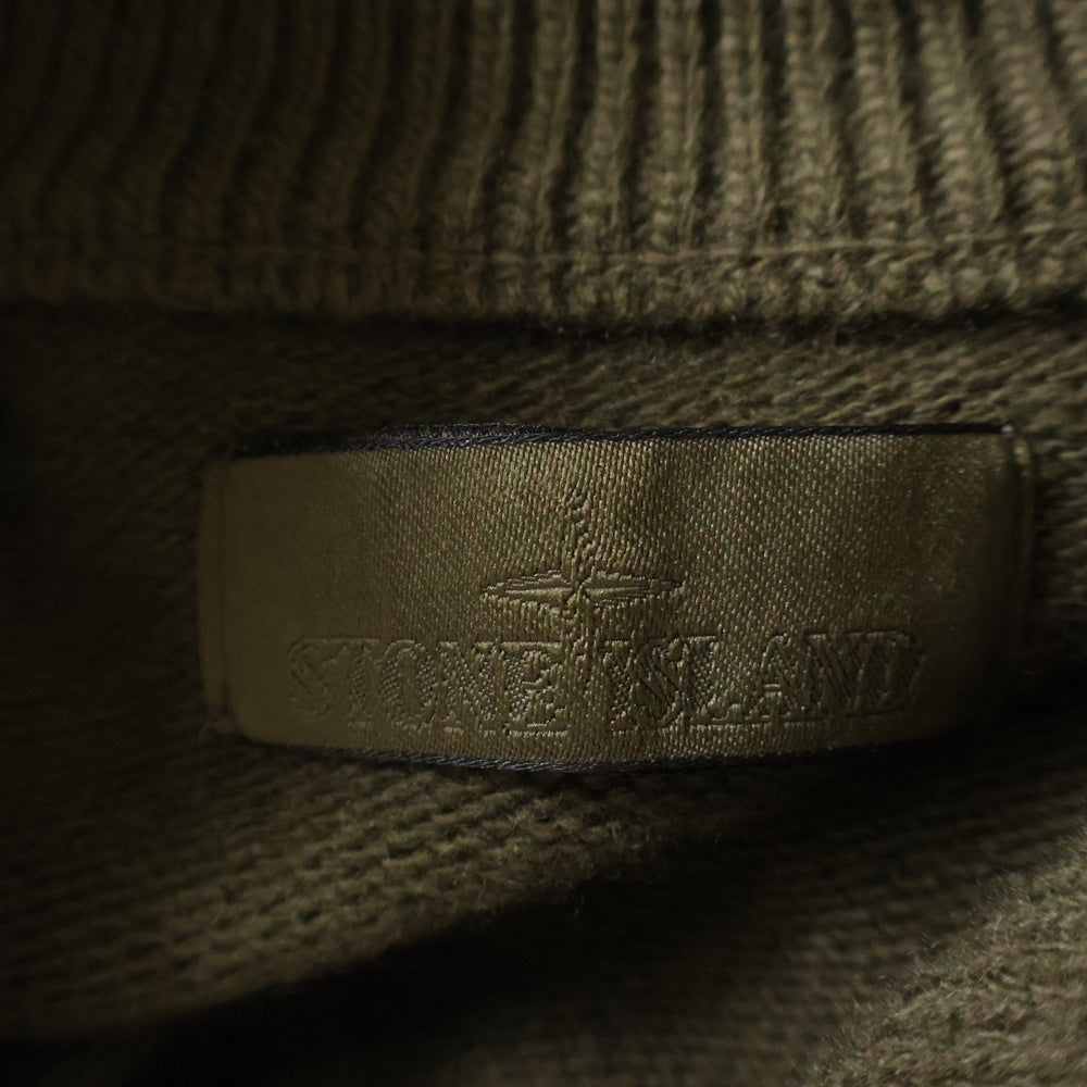 STONE ISLAND(ストーンアイランド) GHOST ZIP UP KNIT 8115572FA ゴーストシリーズ ジップアップ ニット カーキ