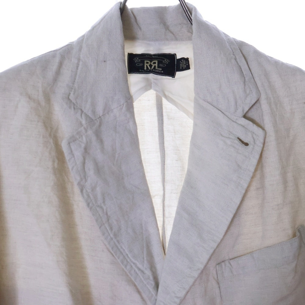 RRL(ダブルアールエル) リネン シングルテーラードジャケット アイボリー