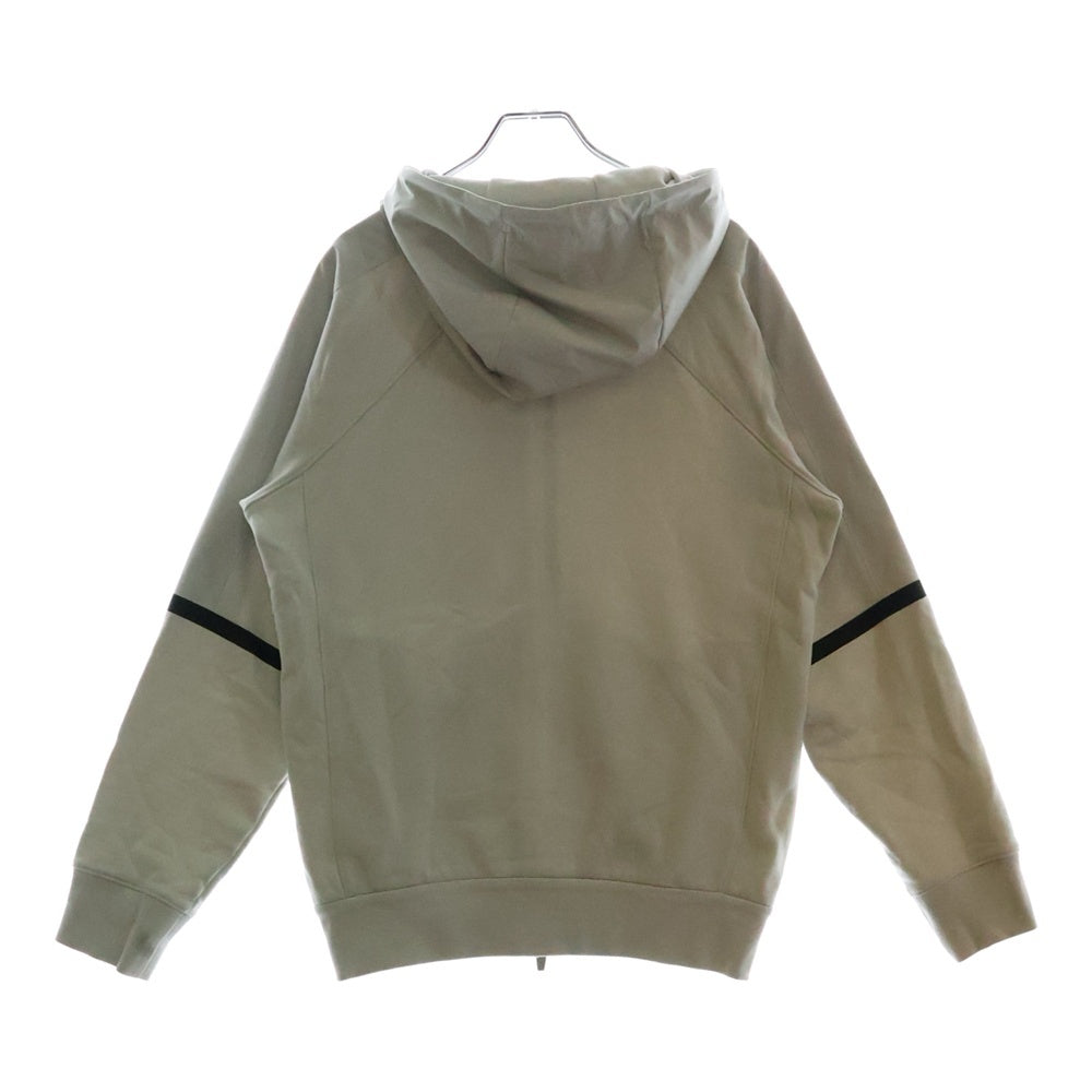 HERNO(ヘルノ) LAMINAR COTTON SWEATER ナイロン切り替え ジップアップフーデッドジャケット グレー JC00012UL 50017
