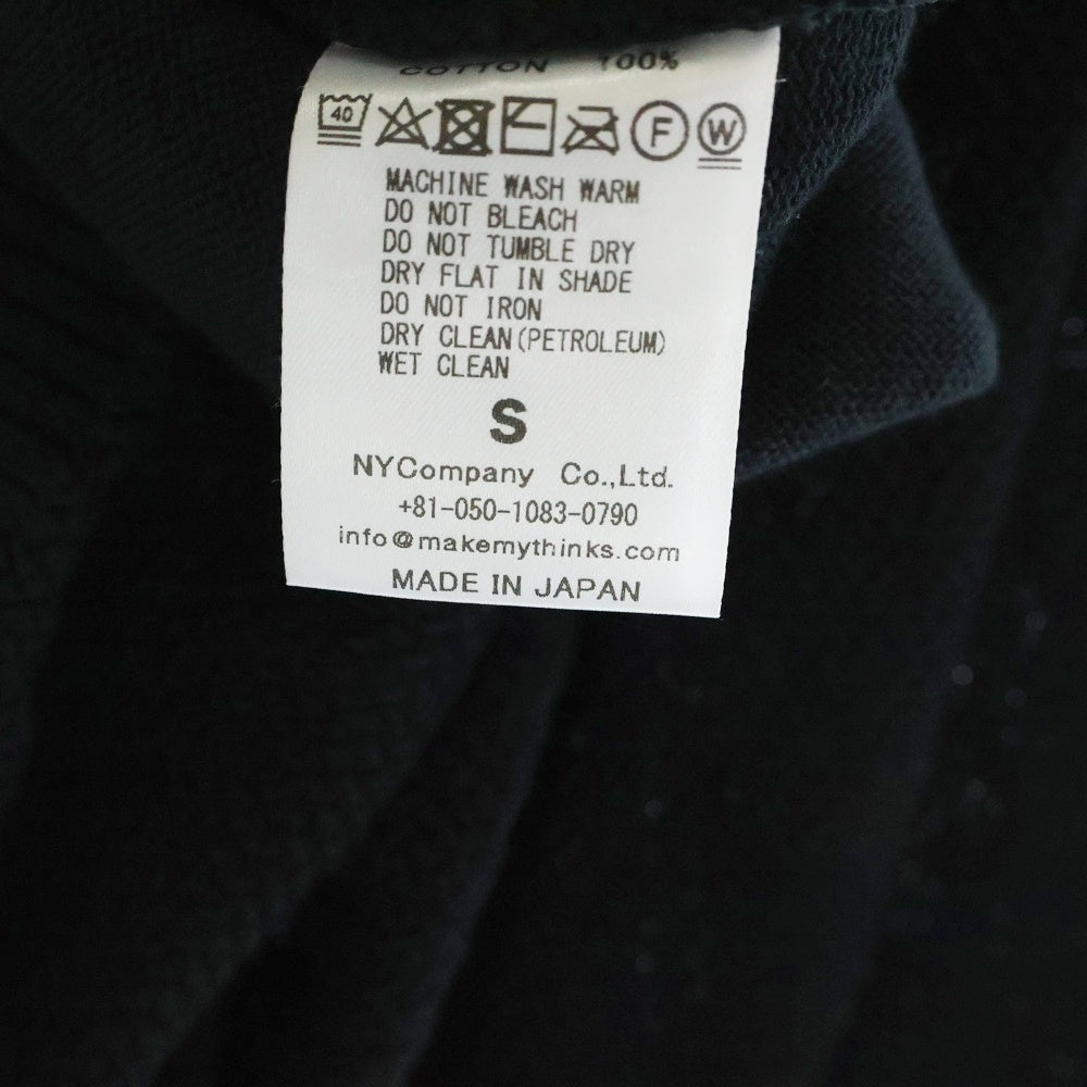 NO BRAND(ノーブランド) MYTHINKS マイシンクス 長袖ニットカーディガン ジャケット ブラック