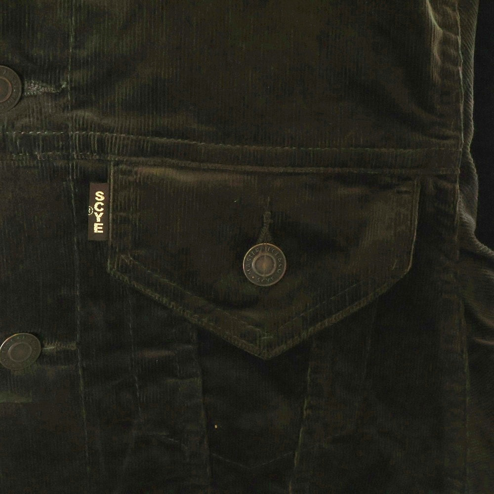 SCYE BASICS(サイベーシックス) Corduroy Trucker Jacket コーデュロイ トラッカージャケット 5724-63543 ダークブラウン