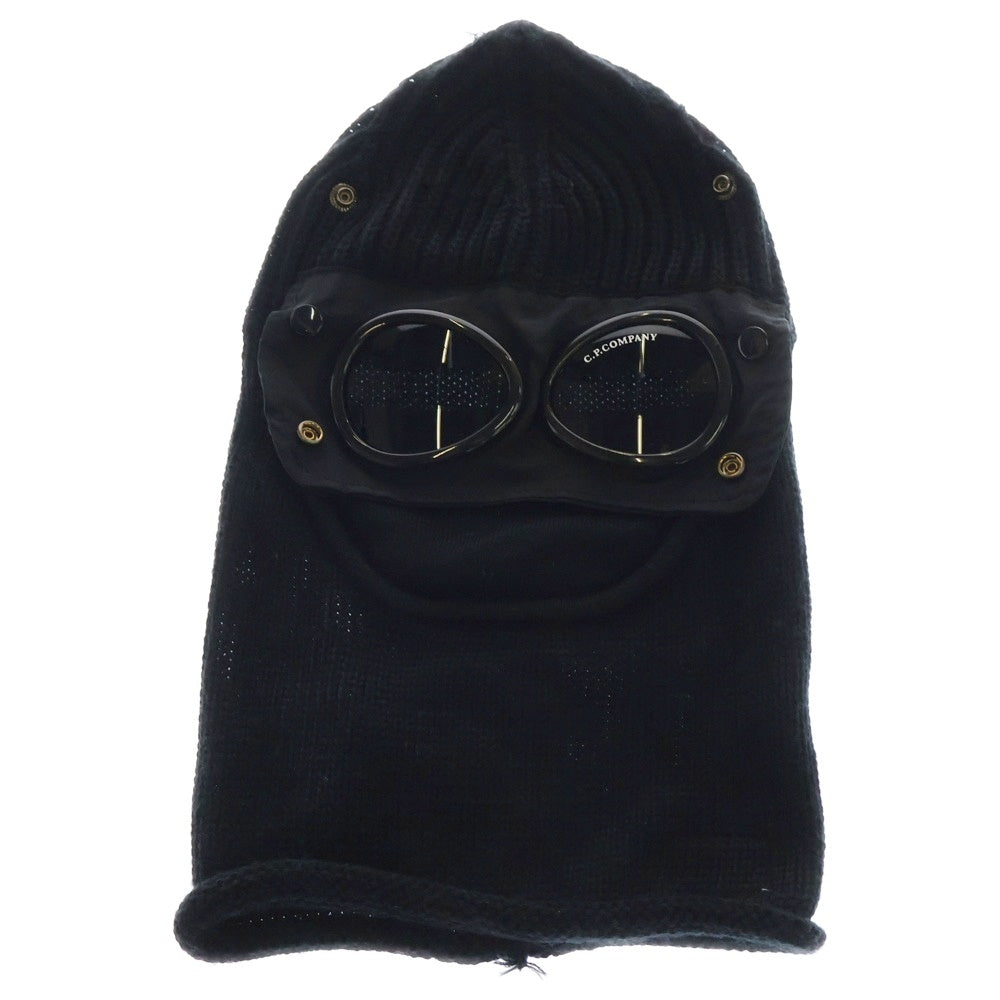 C.P. Company(シーピーカンパニー) Extra Fine Marino Goggle Balaclava ゴーグル バラクラバ ブラック ニットキャップ ブラック 07CMAC213A