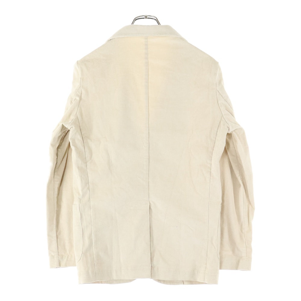 GUYROVER(ギローバー) 2B コーデュロイ テーラードジャケット 3750GR113 ホワイト