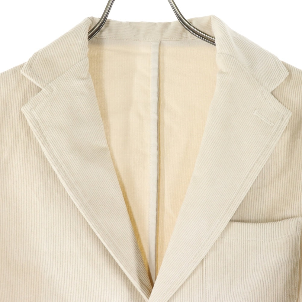 GUYROVER(ギローバー) 2B コーデュロイ テーラードジャケット 3750GR113 ホワイト