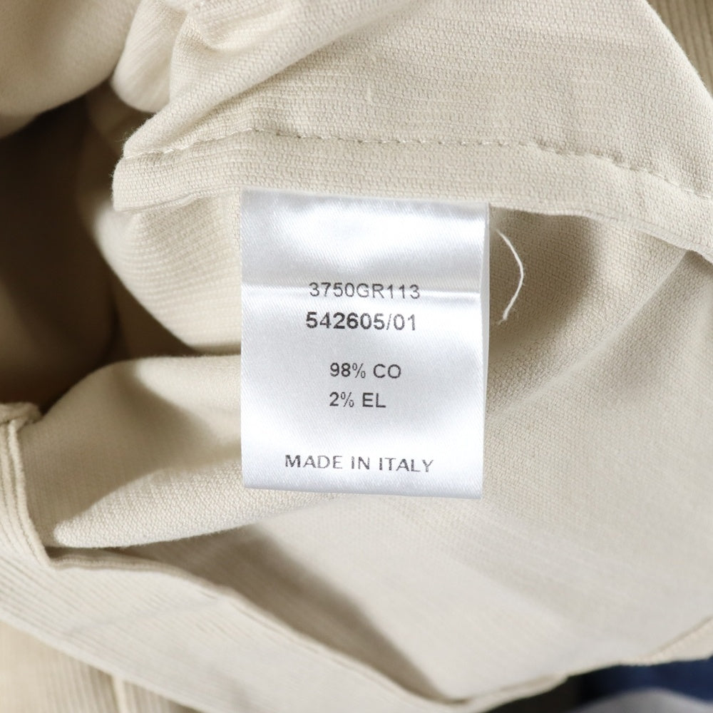 GUYROVER(ギローバー) 2B コーデュロイ テーラードジャケット 3750GR113 ホワイト