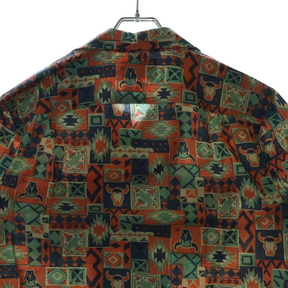 RRL(ダブルアールエル) 23SS Print Woven Camp Shirt 総柄 半袖開襟シャツ マルチ