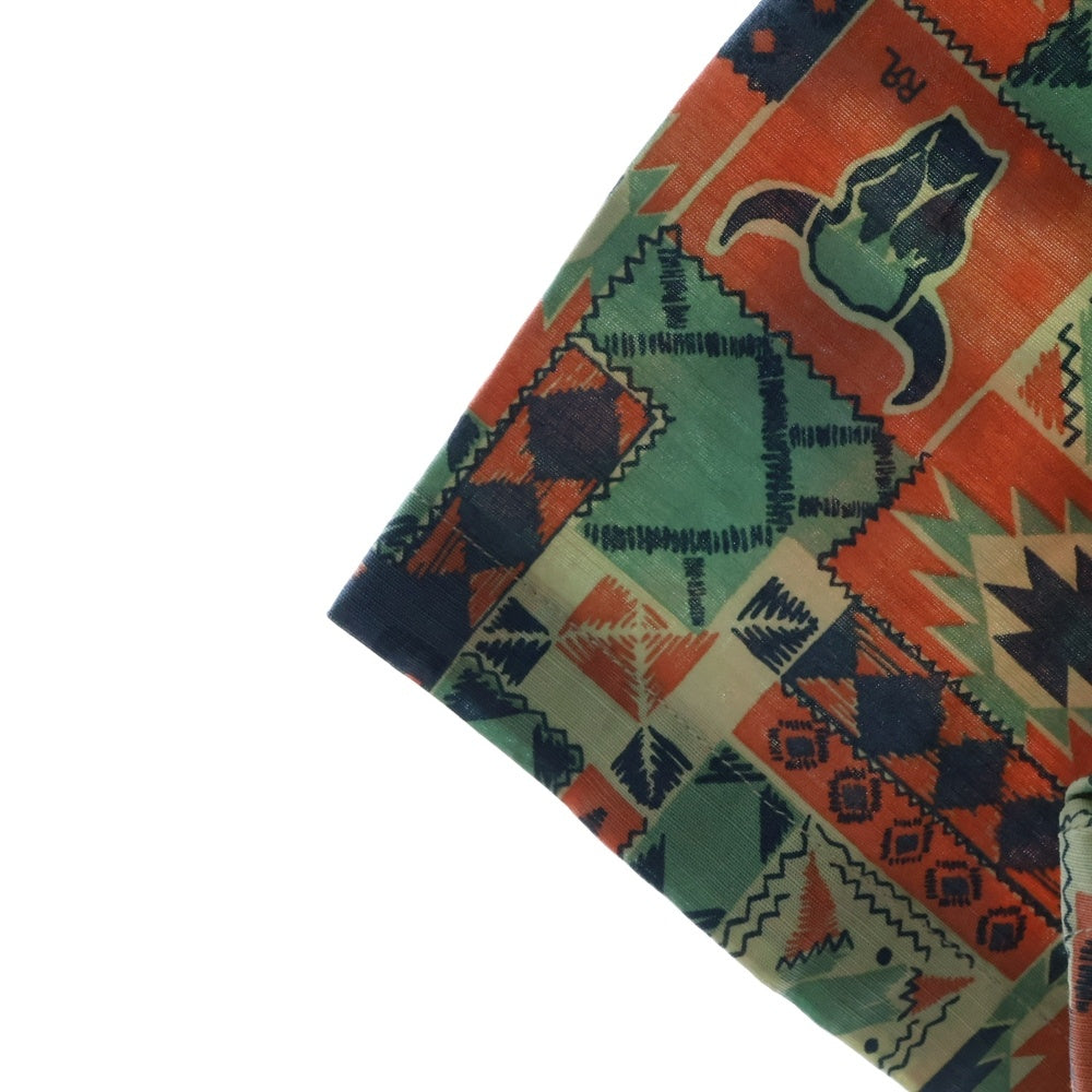 RRL(ダブルアールエル) 23SS Print Woven Camp Shirt 総柄 半袖開襟シャツ マルチ