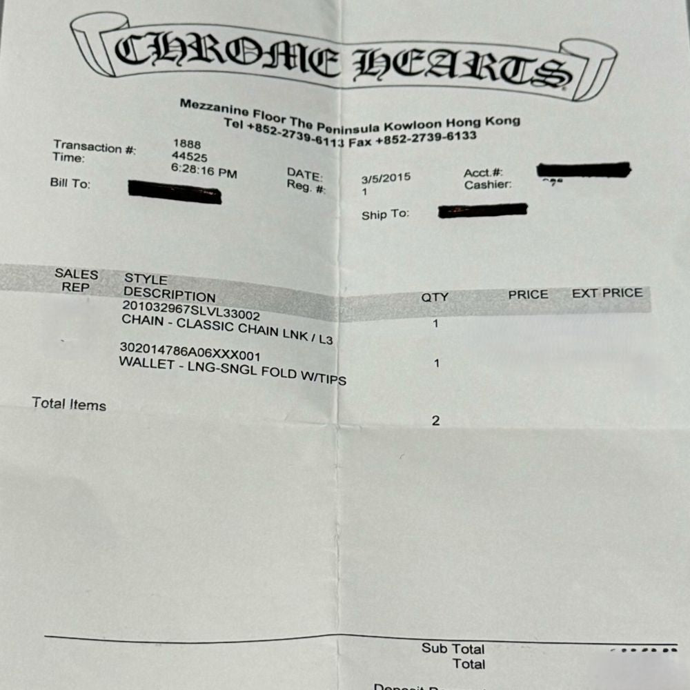 CHROME HEARTS(クロムハーツ) CLASSIC LONG-T/2クリップロングクラシック ウォレットチェーン シルバー BCA066