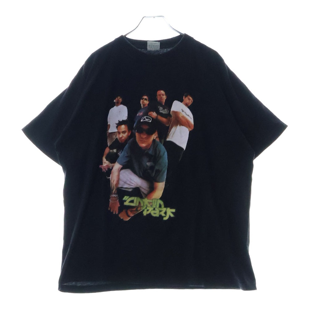VINTAGE(ヴィンテージ) 00s LINKIN PARK 両面プリント クルーネックTシャツ 半袖カットソー ブラック