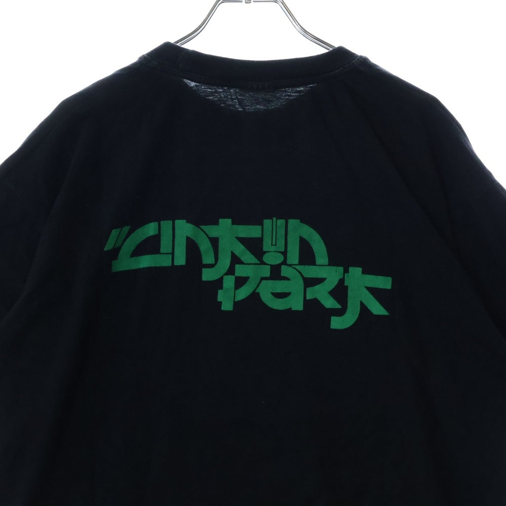 VINTAGE(ヴィンテージ) 00s LINKIN PARK 両面プリント クルーネックTシャツ 半袖カットソー ブラック