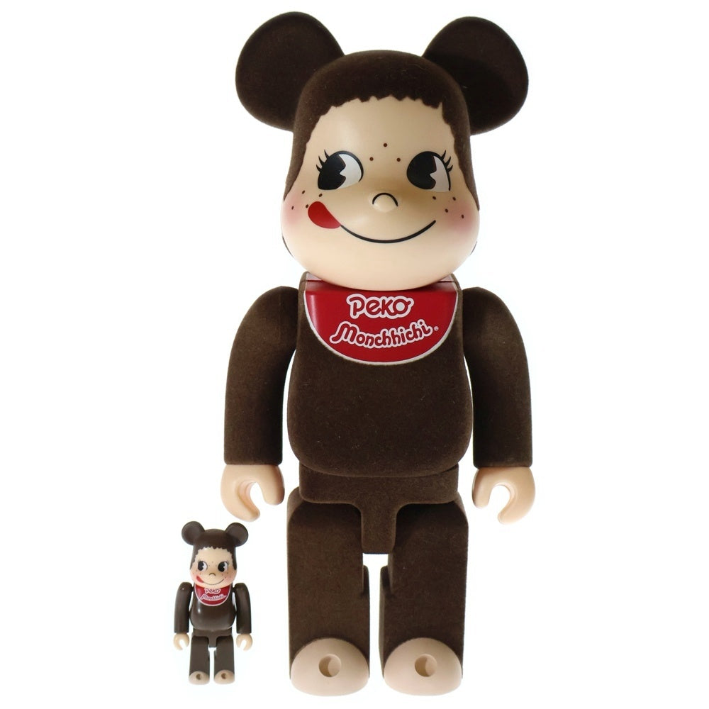 MEDICOM TOY(メディコムトイ) Peko Monchhichi BE@RBRICK 400%&100% ペコちゃん モンチッチ ベアブリック フィギュア ブラウン
