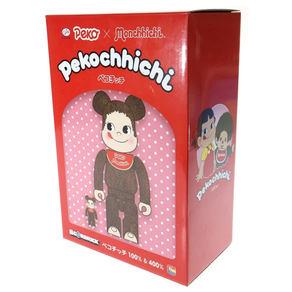 MEDICOM TOY(メディコムトイ) Peko Monchhichi BE@RBRICK 400%&100% ペコちゃん モンチッチ ベアブリック フィギュア ブラウン