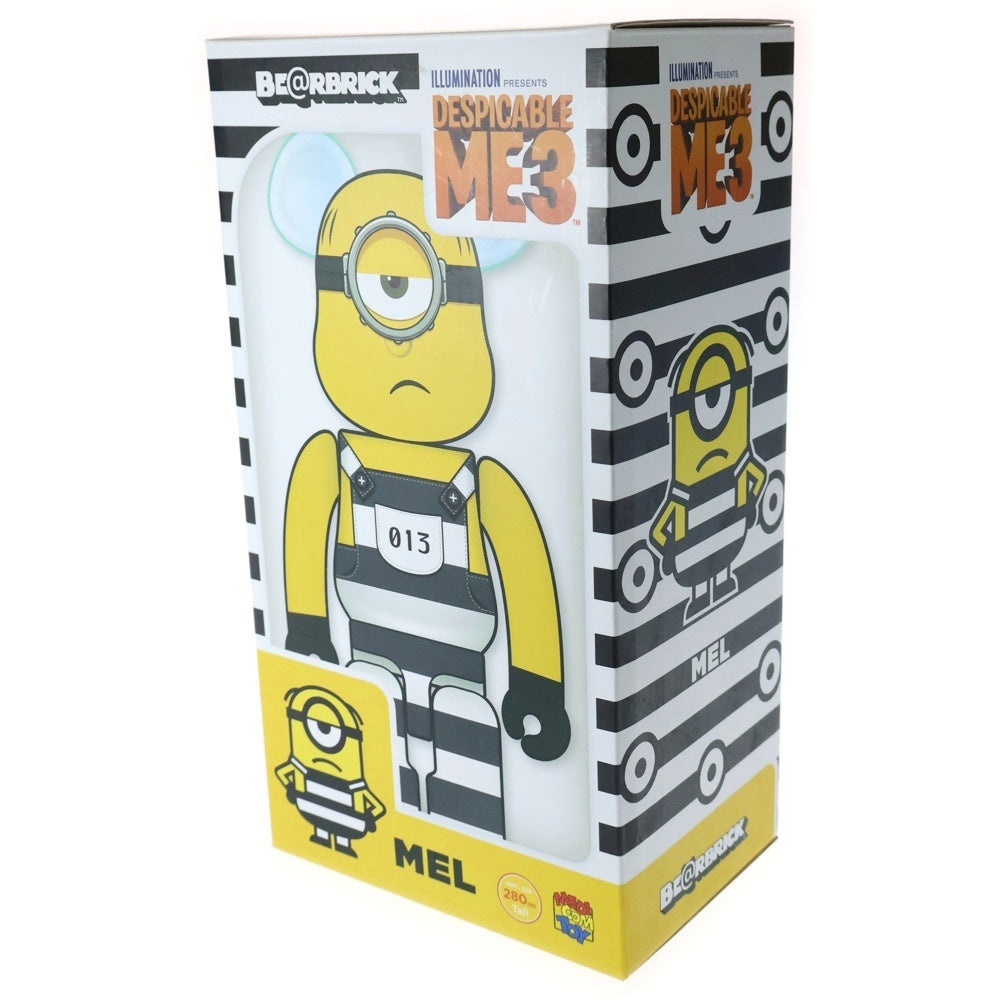 MEDICOM TOY(メディコムトイ) Minions Mel BE@RBRICK 400% ミニオンズ ベアブリック フィギュア イエロー/ブラック/ホワイト
