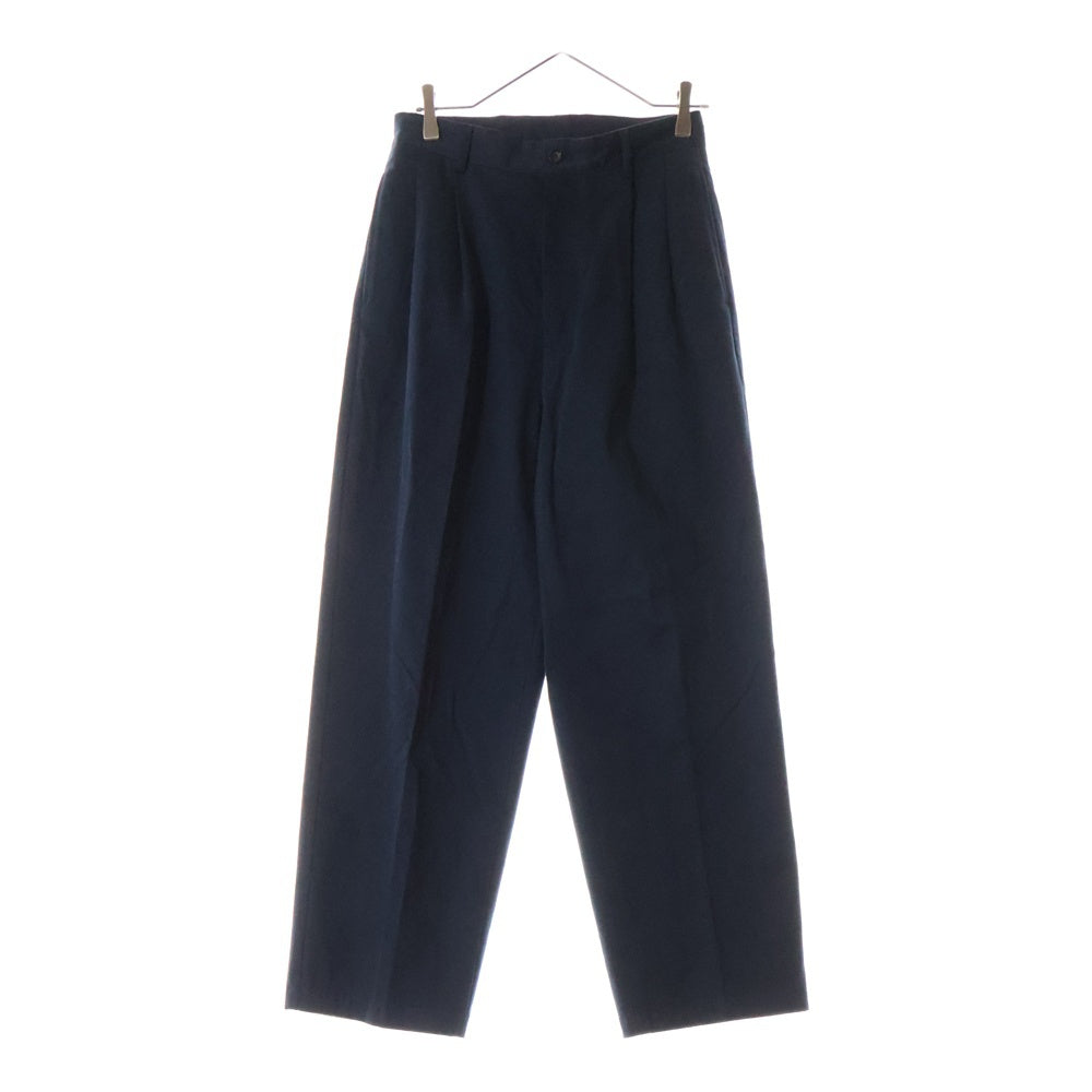 A.PRESSE(アプレッセ) 23AW Type.1 Chino Trousers ツータック チノトラウザーパンツ 23AAP-04-17H ネイビー