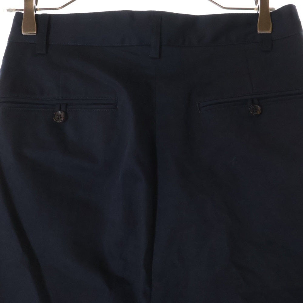 A.PRESSE(アプレッセ) 23AW Type.1 Chino Trousers ツータック チノトラウザーパンツ 23AAP-04-17H ネイビー