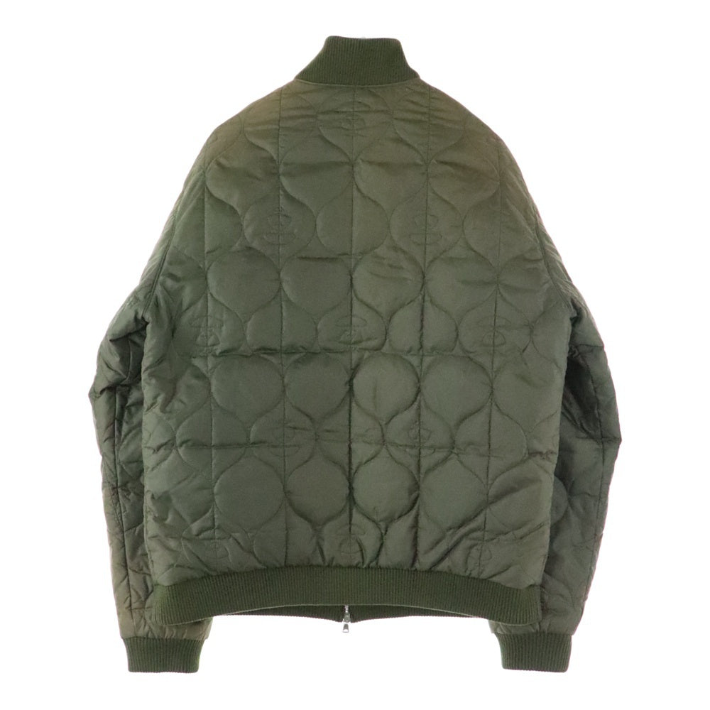 A BATHING APE(アベイシングエイプ) quilting bomber jacket キルティングボンバージャケット カーキ