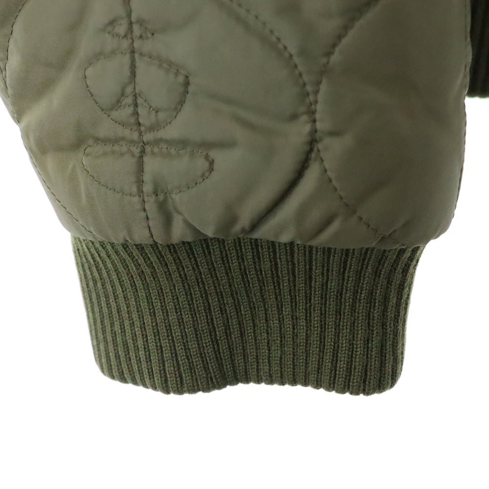 A BATHING APE(アベイシングエイプ) quilting bomber jacket キルティングボンバージャケット カーキ
