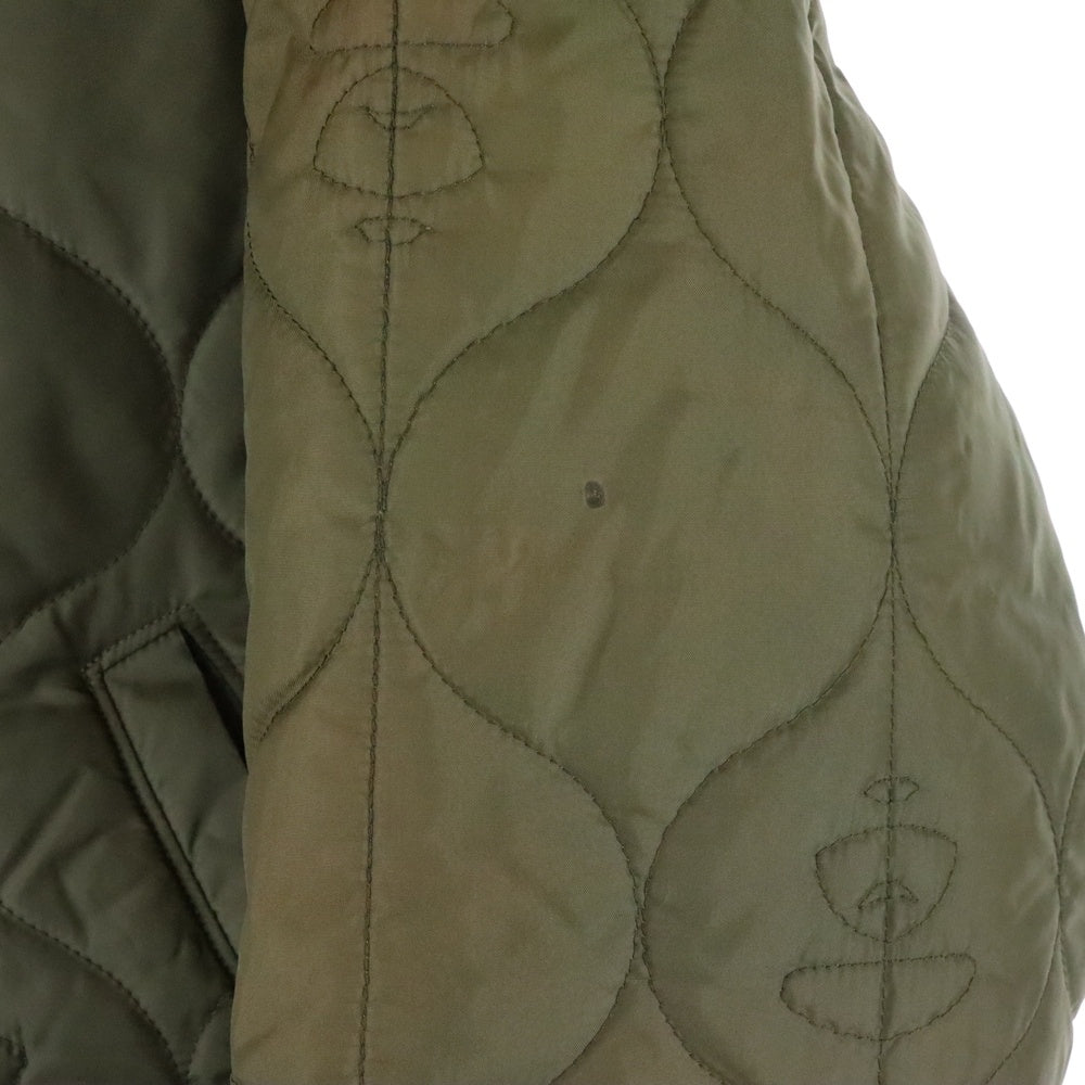 A BATHING APE(アベイシングエイプ) quilting bomber jacket キルティングボンバージャケット カーキ