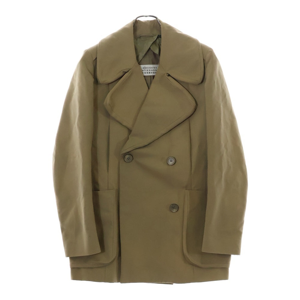 Martin Margiela 1(マルタンマルジェラ) 08AW 2ポケット コットン ショートコート AM068 ベージュ レディース