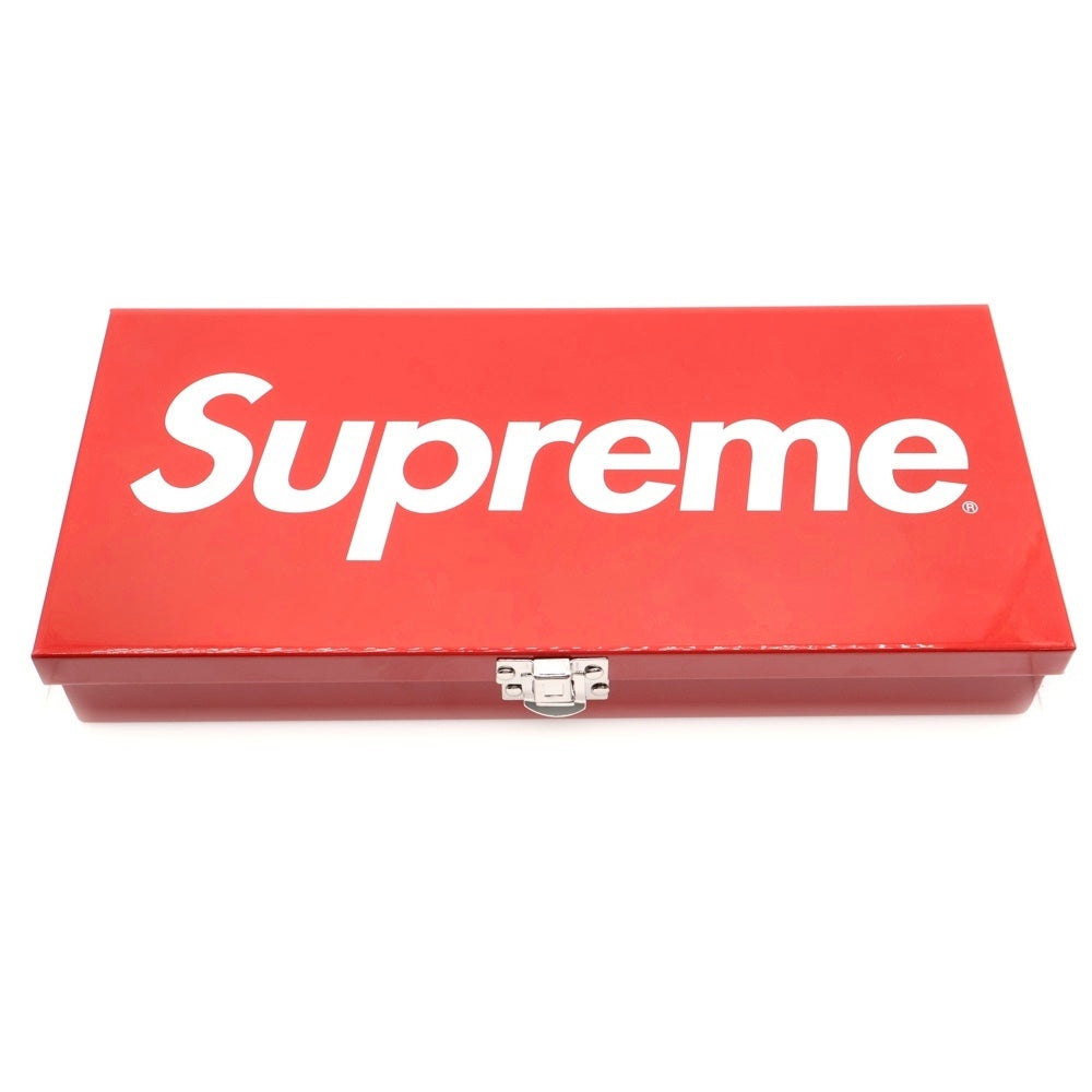 SUPREME(シュプリーム) Large Metal Storage Box ラージメタル ストレージボックス レッド