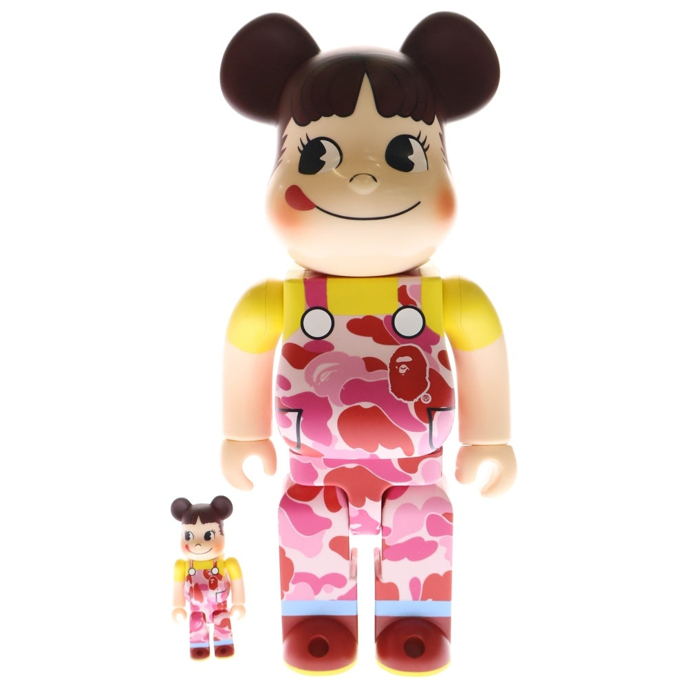 MEDICOM TOY(メディコムトイ) ×A BATHING APE ×PEKO BE@RBRICK ×アベイシングエイプ ×ペコちゃん ベアブリック 100%&400% フィギュア ピンク