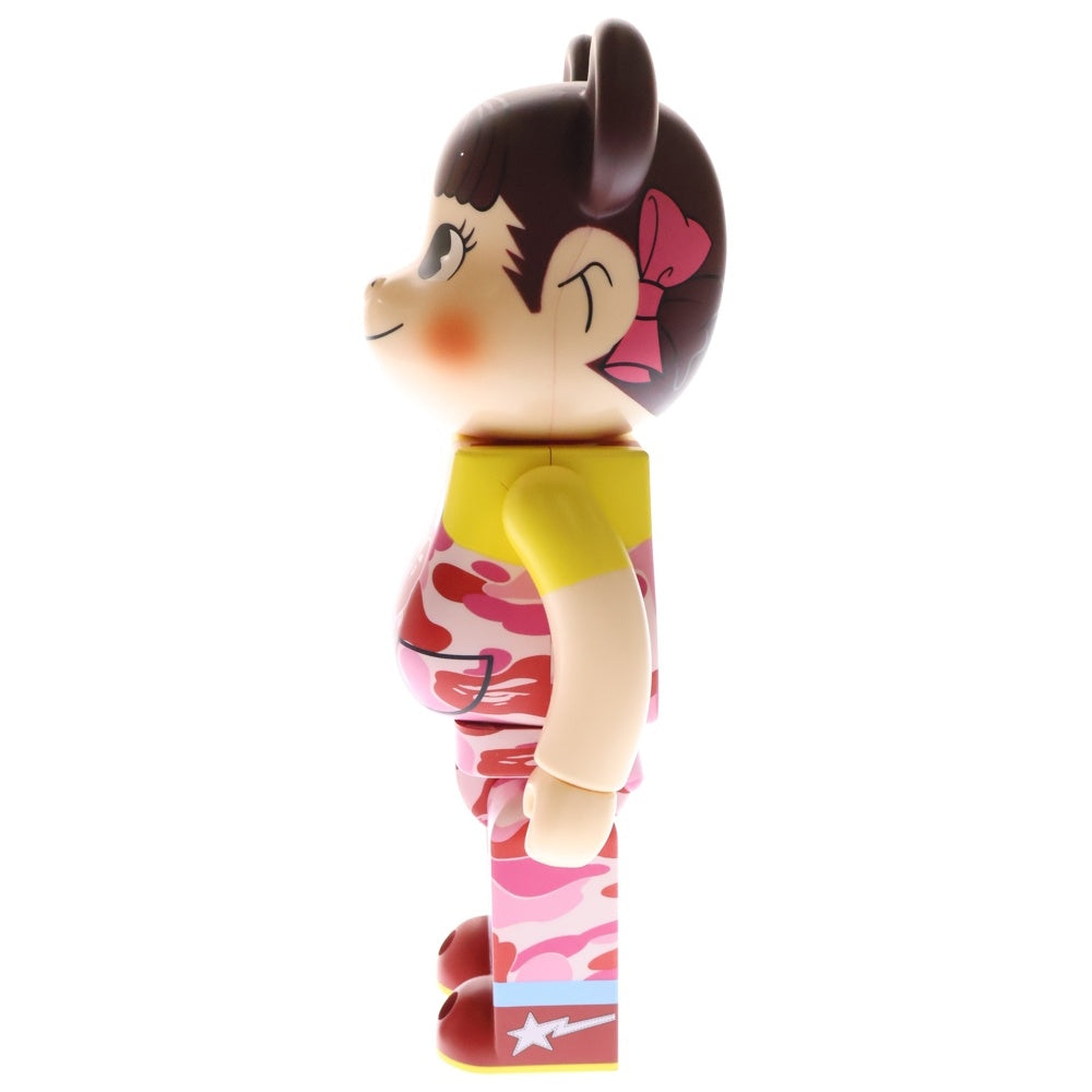MEDICOM TOY(メディコムトイ) ×A BATHING APE ×PEKO BE@RBRICK ×アベイシングエイプ ×ペコちゃん ベアブリック 100%&400% フィギュア ピンク