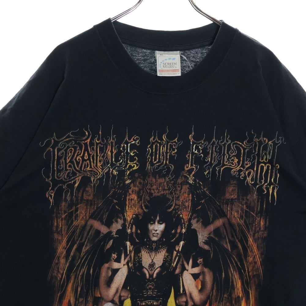 VINTAGE(ヴィンテージ) 01s CRADLE OF FILTH BITTER SUITES TO SUCCUBI クレイドルオブフィルス 両面プリント 半袖T カットソー ヴィンテージ ブラック