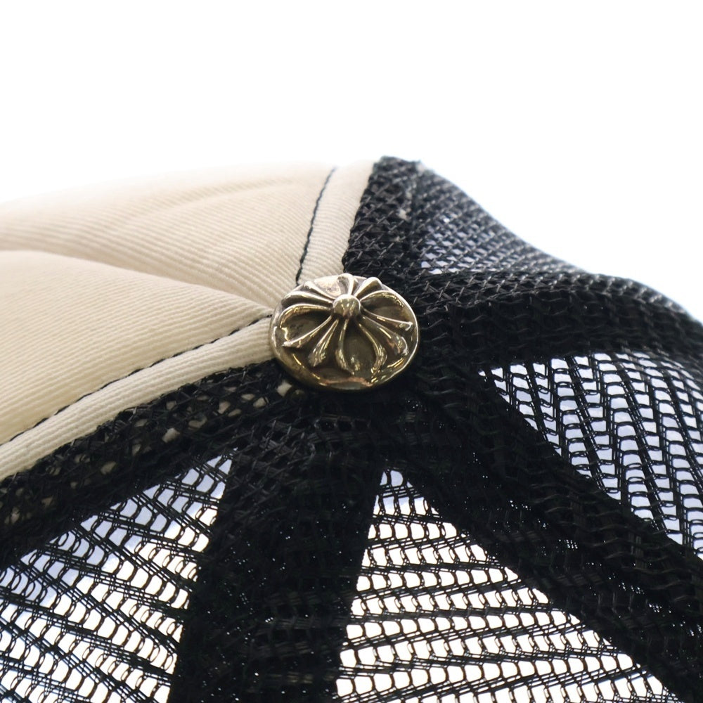 CHROME HEARTS(クロムハーツ) FOTI TRUCKER CAP フォティ トラッカーキャップ クロスボール付メッシュ帽子 ブラック/ホワイト