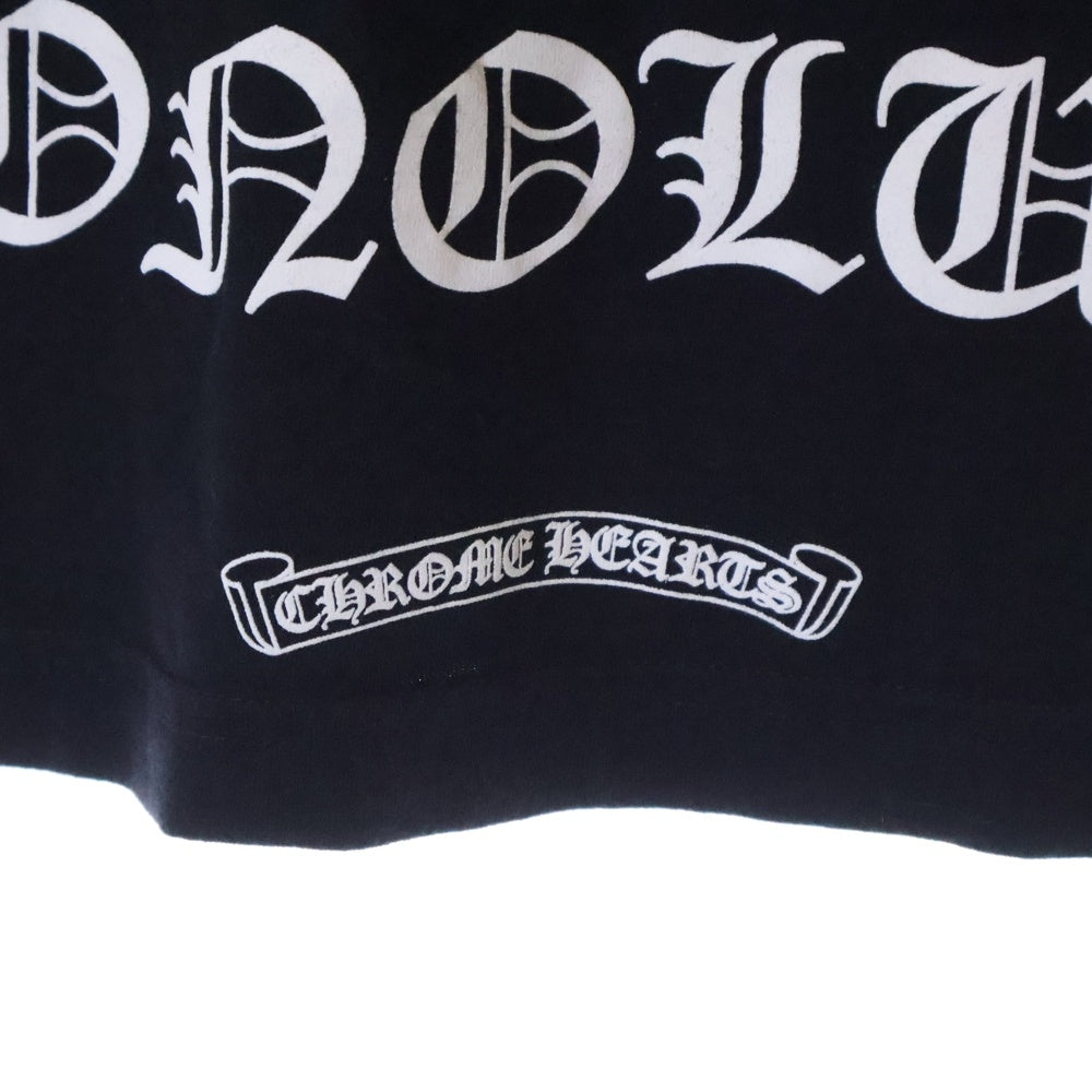 CHROME HEARTS(クロムハーツ) HONOLULU BACK CH PLUS TEE ホノルル CHプラス ホースシュー バックプリント 半袖ポケットTシャツ クルーネックカットソー ブラック