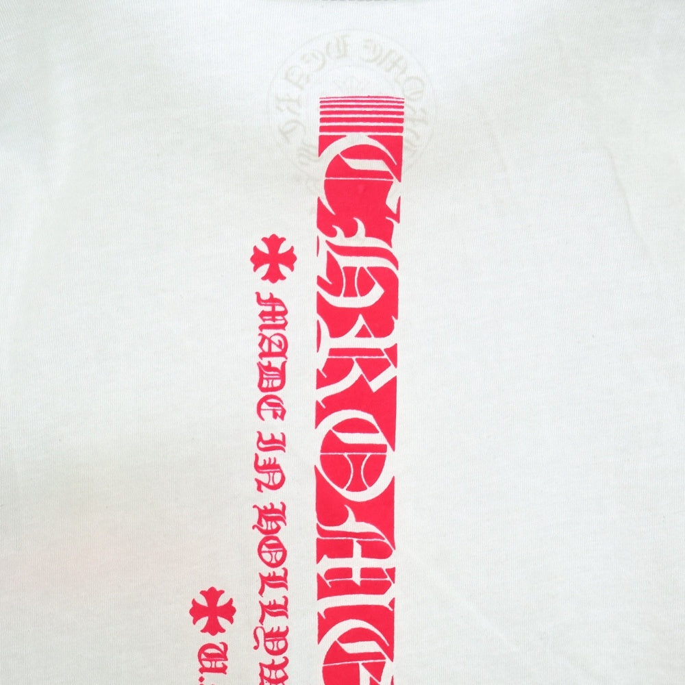 トップス CHROME HEARTS NEON PINK STRIPE LOGO TEE CHROME HEARTS(クロムハーツ) Neon Pink Stripe Logo Tee ネオン