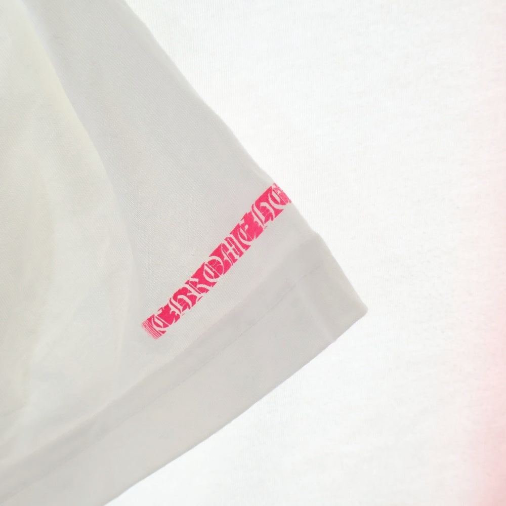 CHROME HEARTS(クロムハーツ) Neon Pink Stripe Logo Tee ネオン