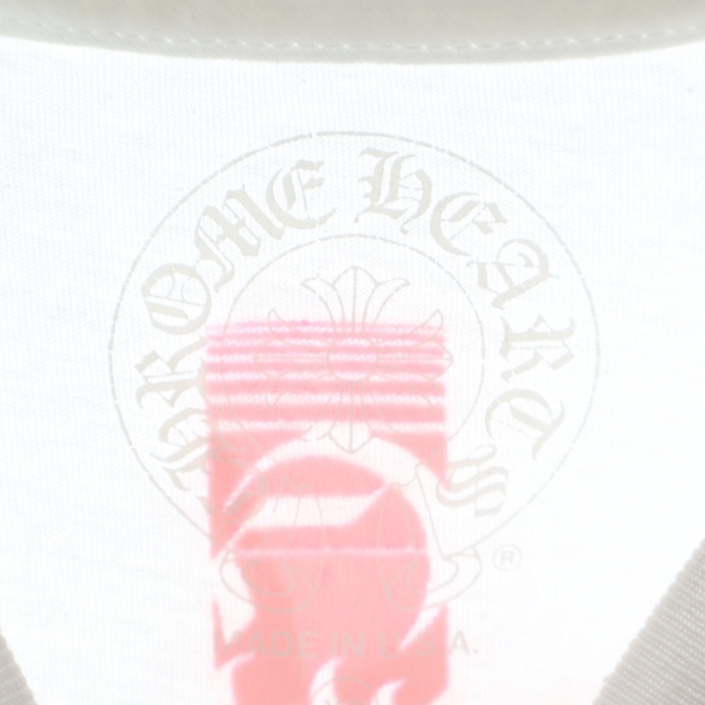CHROME HEARTS(クロムハーツ) Neon Pink Stripe Logo Tee ネオン